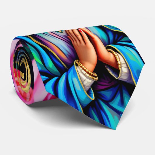 Onze-Lieve-Vrouw van Guadalupe Maagd Maria Southwe Stropdas (Opgerold)