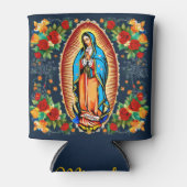 Onze Lieve Vrouw van Guadalupe met Naam Maagd Mari Blikjeskoeler (Voorkant)