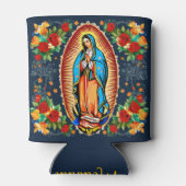 Onze Lieve Vrouw van Guadalupe met Naam Maagd Mari Blikjeskoeler (Achterkant)