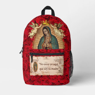 Onze-Lieve-Vrouw van Guadalupe Mexicaanse katholie Bedrukte Rugzak