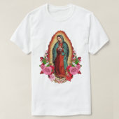 Onze Lieve Vrouw van Guadalupe Mexicaanse Maagd Ma T-shirt (Design voorkant)