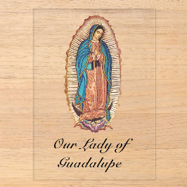 Onze-Lieve-Vrouw van Guadalupe Miraculieuze Tilma  Acryl Uitnodigingen