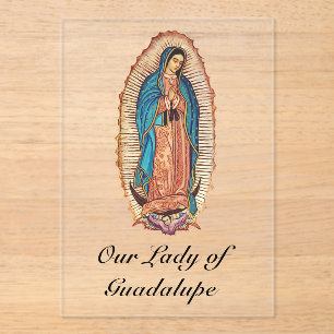 Onze-Lieve-Vrouw van Guadalupe Miraculieuze Tilma Acryl Uitnodigingen