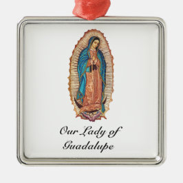 Onze-Lieve-Vrouw van Guadalupe Miraculieuze Tilma  Metalen Ornament