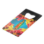 Onze-Lieve-Vrouw van Guadalupe Portemonnee Grootte Creditkaart Flessenopener (Voorkant Gekanteld)