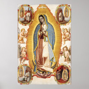 Onze-Lieve-Vrouw van Guadalupe Poster Mexicaanse K