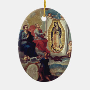 Onze-Lieve-Vrouw van Guadalupe   Religieus Aandenk Keramisch Ornament