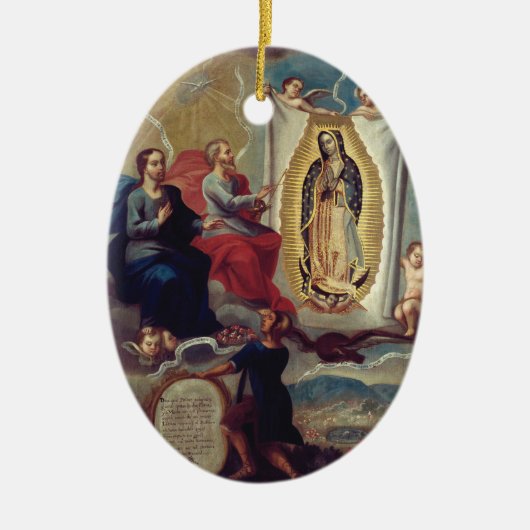 Onze-Lieve-Vrouw van Guadalupe | Religieus Aandenk Keramisch Ornament (Voorkant)