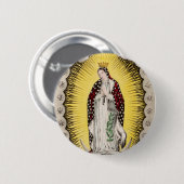 Onze-Lieve-Vrouw van Guadalupe Ronde Button 5,7 Cm (Voorkant /achterkant)