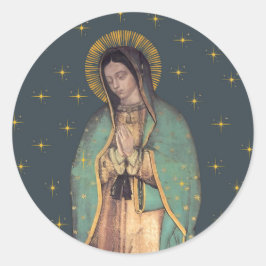 Onze-Lieve-Vrouw van Guadalupe-ronde stickerpagina Ronde Sticker