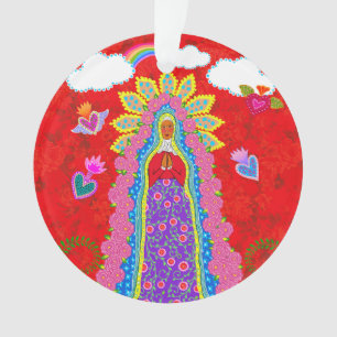 Onze Lieve Vrouw van Guadalupe Rood Ornament