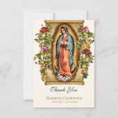 Onze-Lieve-Vrouw van Guadalupe Rooms-Katholiek Ged Bedankkaart (Voorkant)