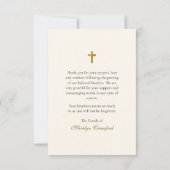 Onze-Lieve-Vrouw van Guadalupe Rooms-Katholiek Ged Bedankkaart (Achterkant)