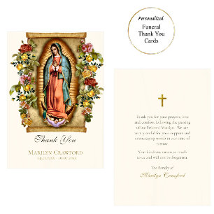 Onze-Lieve-Vrouw van Guadalupe Rooms-katholieke he Bedankkaart