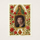 Onze-Lieve-Vrouw van Guadalupe - Spaans begrafenis Visitekaartje (Voorkant)