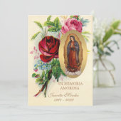 Onze-Lieve-Vrouw van Guadalupe Spaanse uitvaart he Kaart (Staand voorkant)