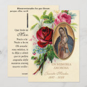 Onze-Lieve-Vrouw van Guadalupe Spaanse uitvaart he Kaart (Voorkant / Achterkant)
