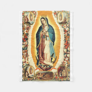 Onze-Lieve-Vrouw van Guadalupe Stralende Kunst Fleece Deken