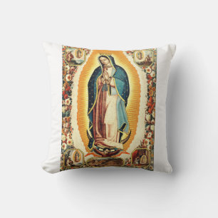 Onze Lieve Vrouw van Guadalupe Stralende Kunst Kussen