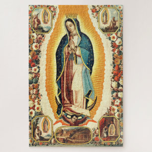Onze Lieve Vrouw van Guadalupe Stralende Kunst Legpuzzel