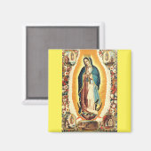 Onze Lieve Vrouw van Guadalupe Stralende Kunst Magneet (Voorkant / Achterkant)
