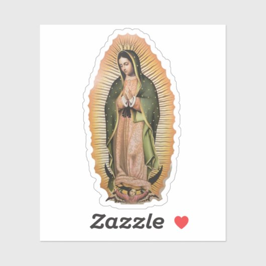 Onze Lieve Vrouw van Guadalupe Vinyl Sticker (Vel)