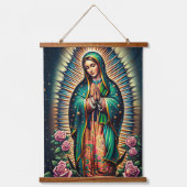 Onze-Lieve-Vrouw van Guadalupe wandtapijt Hangend Wandkleed (Voorkant)