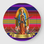 Onze-Lieve-Vrouw van Guadalupe Waterverf Klok (Voorkant)