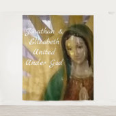 Onze-Lieve-Vrouw van Guadeloupe Aanpasbare Wandtap Wandkleed (Voorkant)