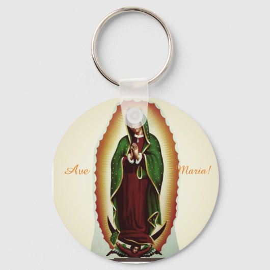 Onze-Lieve-Vrouw van Guadeloupe sleutelhanger (Voorkant)