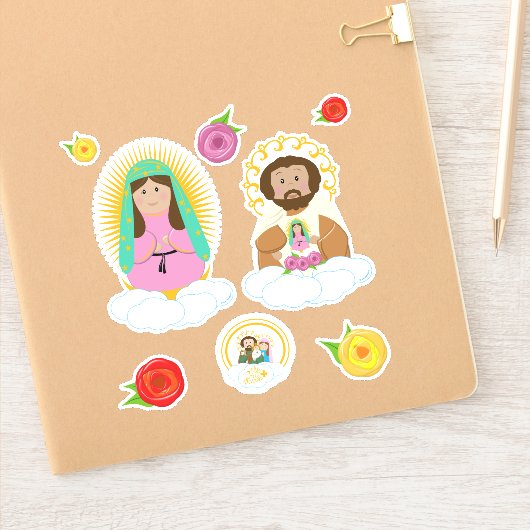 Onze Lieve Vrouw van Gudalupe & St. Juan Diego Sticker (Notitieboek)