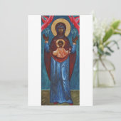 Onze Lieve Vrouw van het Teken Kaart (Staand voorkant)