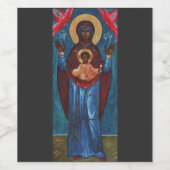 Onze Lieve Vrouw van het Teken Wijn Etiket (Enkel label)