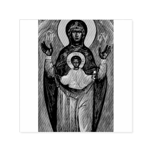 Onze Lieve Vrouw van het Teken Zelfinktende Stempel (Design)