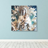 Onze Lieve Vrouw van het Zee 2 Canvas Afdruk (Insitu (Houten vloer))