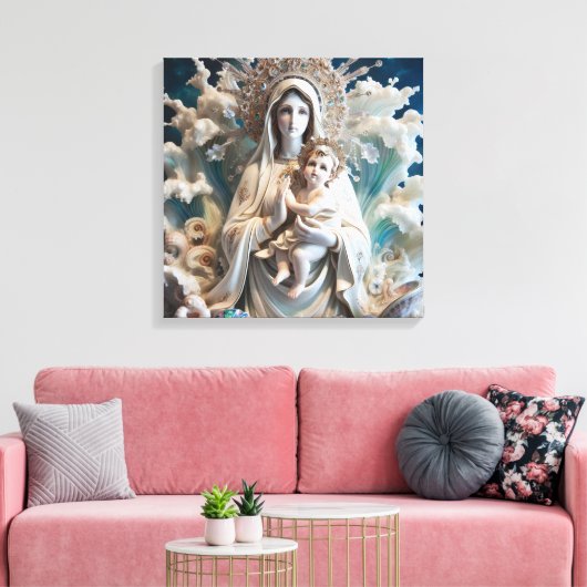 Onze Lieve Vrouw van het Zee 2 Canvas Afdruk (Insitu (Woonkamer))