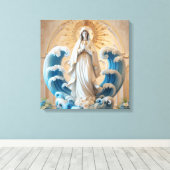 Onze Lieve Vrouw van het Zee 4 Canvas Afdruk (Insitu (Houten vloer))