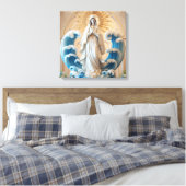 Onze Lieve Vrouw van het Zee 4 Canvas Afdruk (Insitu (Slaapkamer))