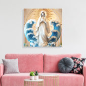 Onze Lieve Vrouw van het Zee 4 Canvas Afdruk (Insitu (Woonkamer))