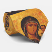Onze-Lieve-Vrouw van Kazan Orthodoxe Icoon Stropdas (Opgerold)