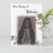 Onze Lieve Vrouw van Kibeho Gebed Kaart (Staand voorkant)