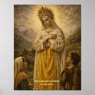 Onze-Lieve-Vrouw van La Salette-kunstprint Poster