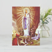 Onze-Lieve-Vrouw van Lourdes Bedankkaart (Staand voorkant)