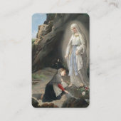Onze-Lieve-Vrouw van Lourdes bidt voor het genezen Visitekaartje (Voorkant)