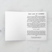 Onze Lieve Vrouw van Lourdes Kaart (Binnen)