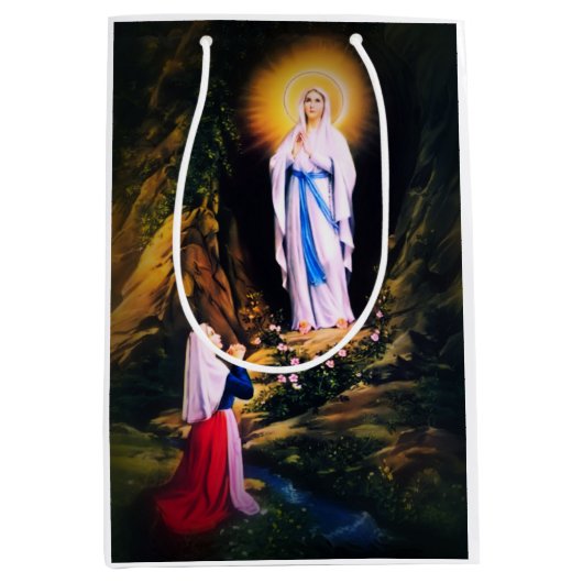 Onze-Lieve-Vrouw van Lourdes Medium Cadeauzakje (Voorkant)