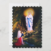 Onze Lieve Vrouw van Lourdes met Gebed Kaart (Voorkant)