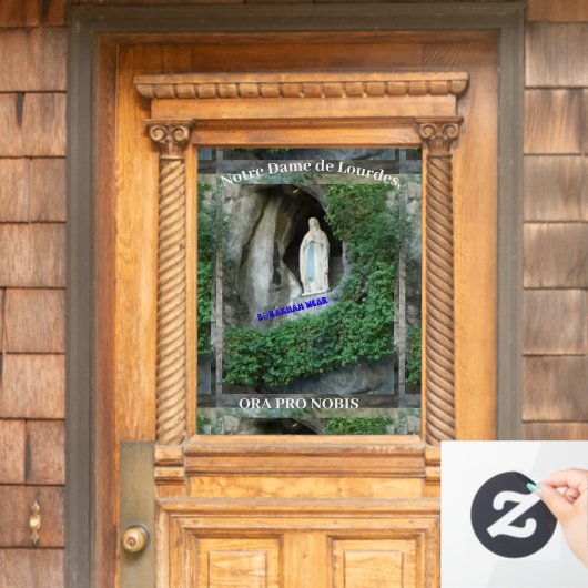 Onze Lieve Vrouw van Lourdes Raamsticker (Huis Deur)