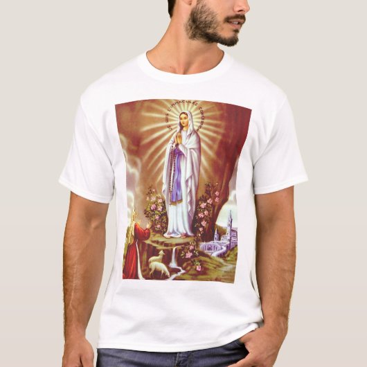 Onze-Lieve-Vrouw van Lourdes T-shirt (Voorkant)