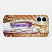 Onze-Lieve-Vrouw van Lourdes Wonderbaarlijke Kunst iPhone 16 Hoesje (Achterkant horizontaal)